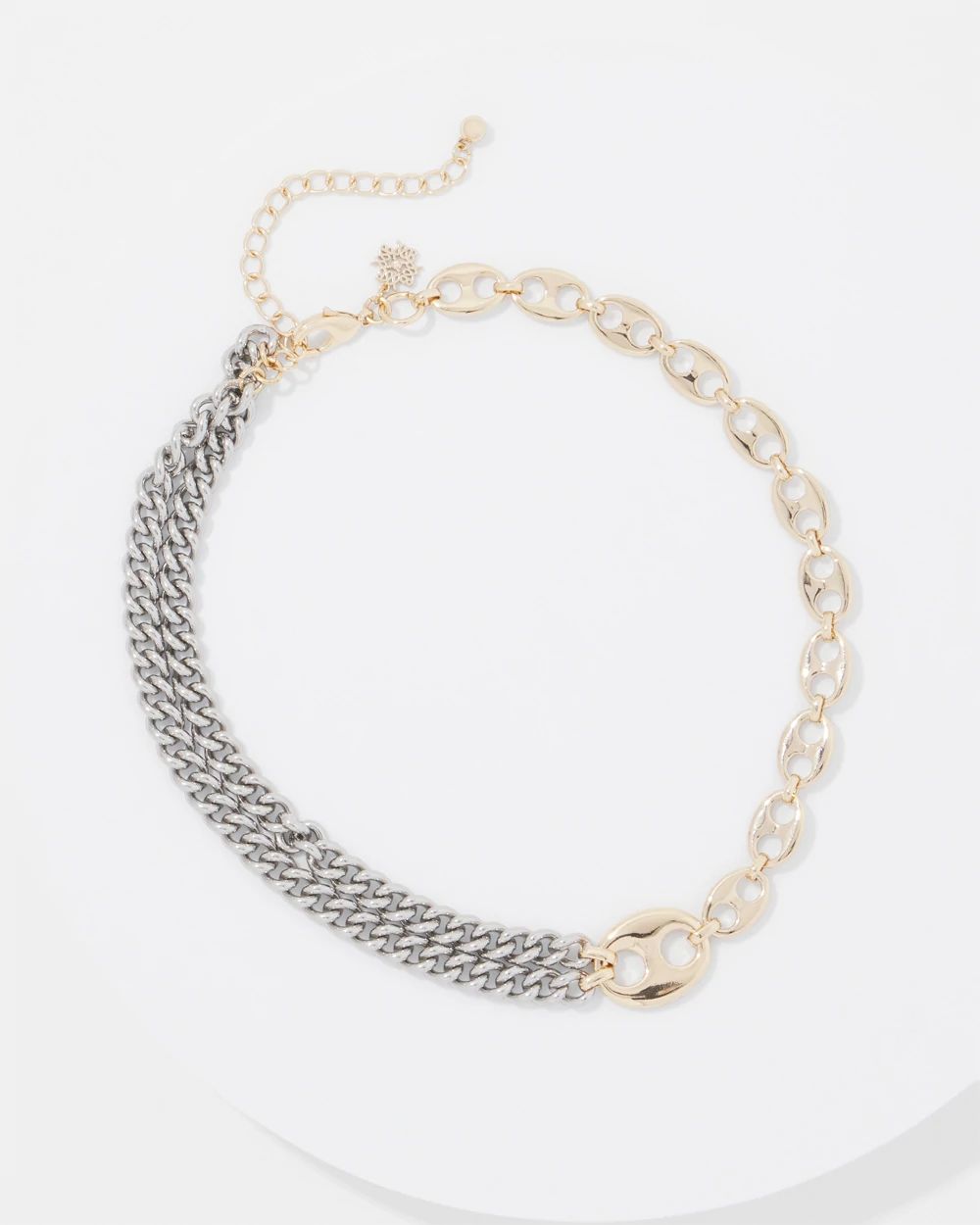 Gold + Silver Mariner Links Necklace | White House Black Market